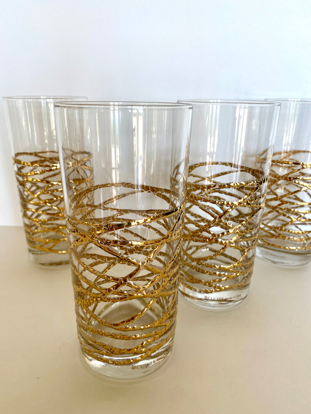 Culver Golden Ropes Glasses