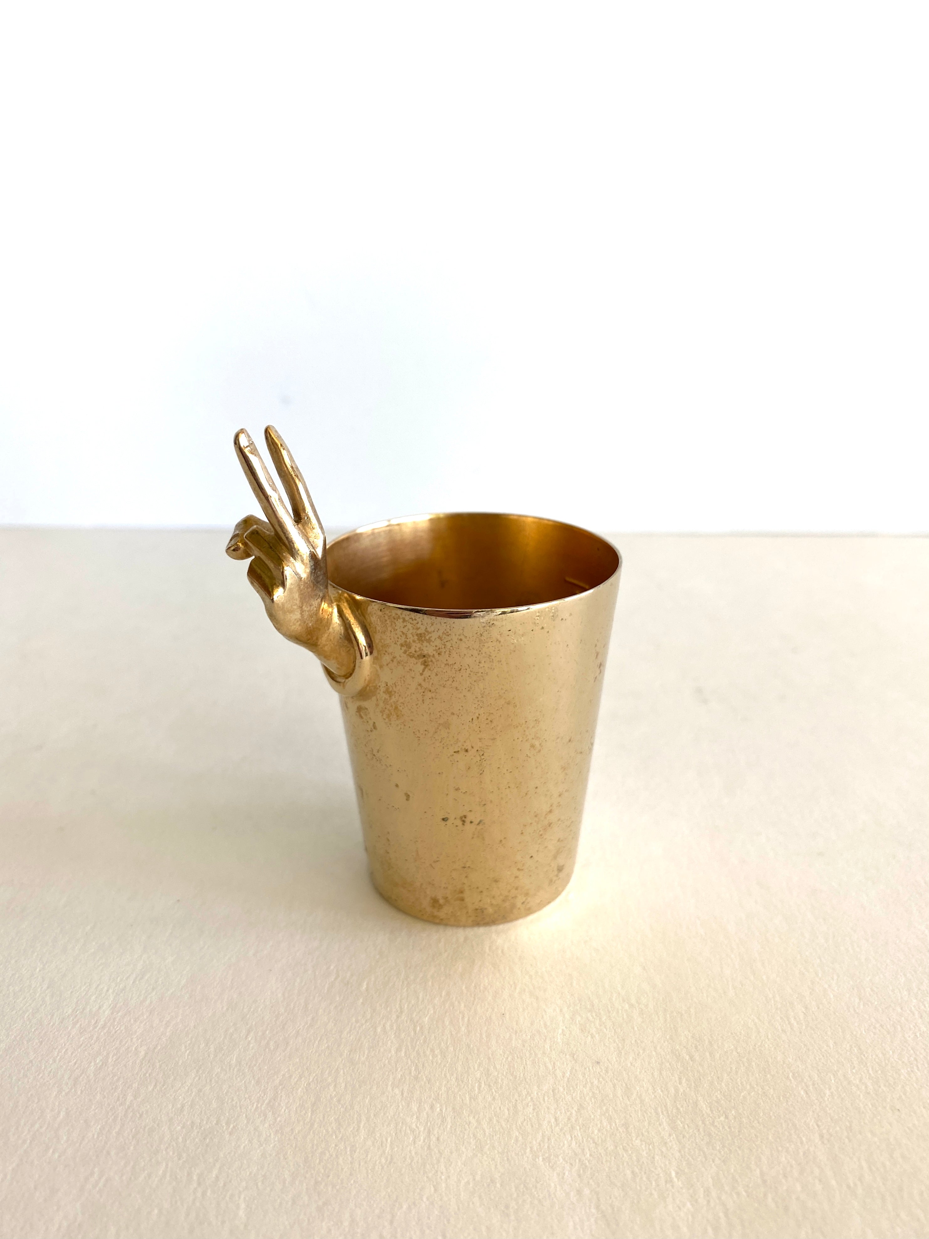 Napier Gold Two Finger Jigger