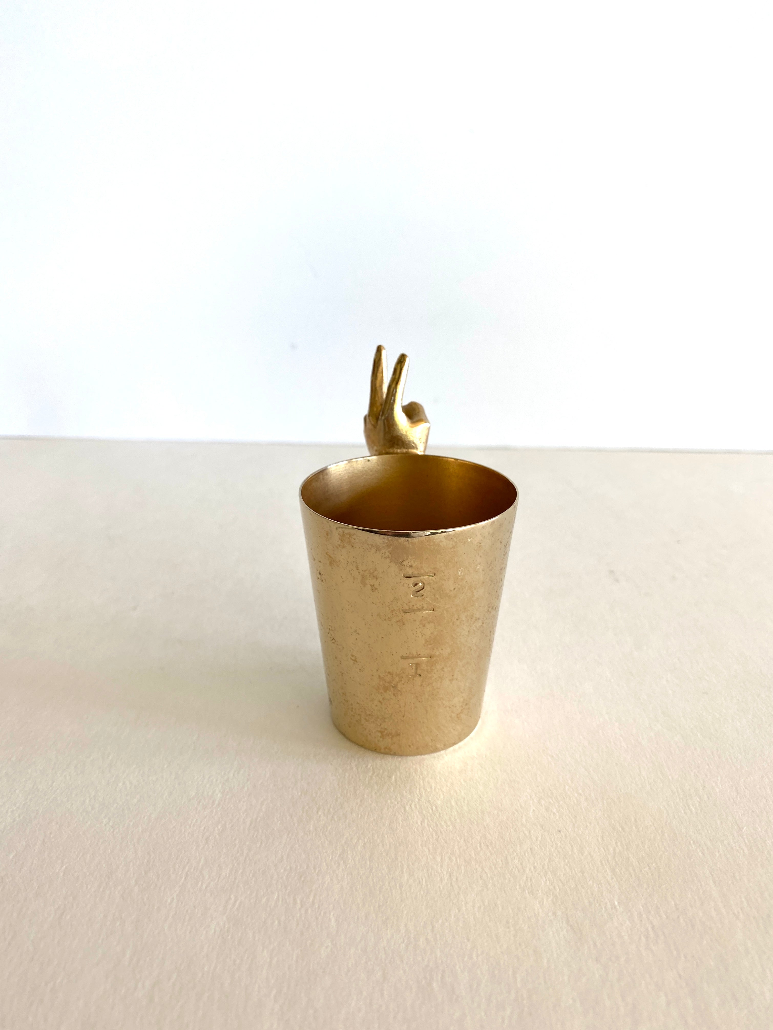 Napier Gold Two Finger Jigger