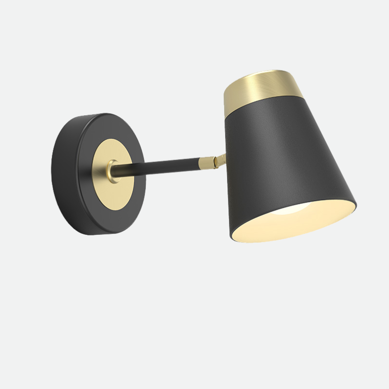Thome Black & Gold Wall Lamp