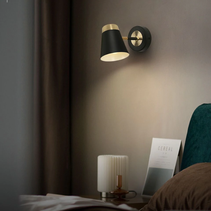Thome Black & Gold Wall Lamp