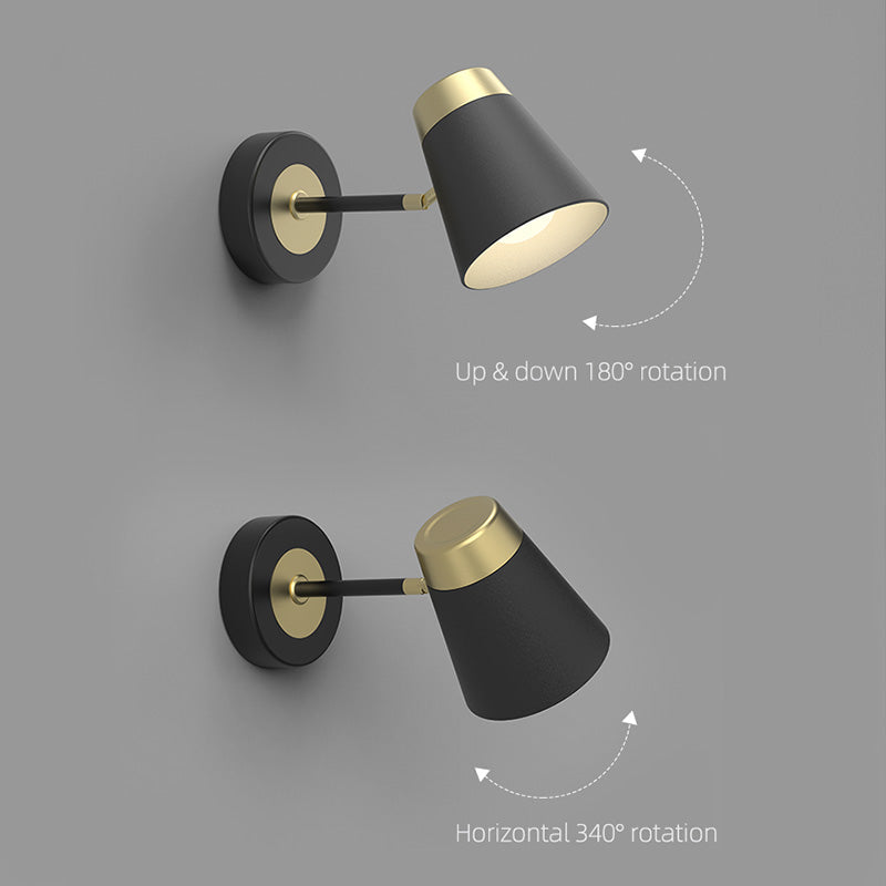 Thome Black & Gold Wall Lamp