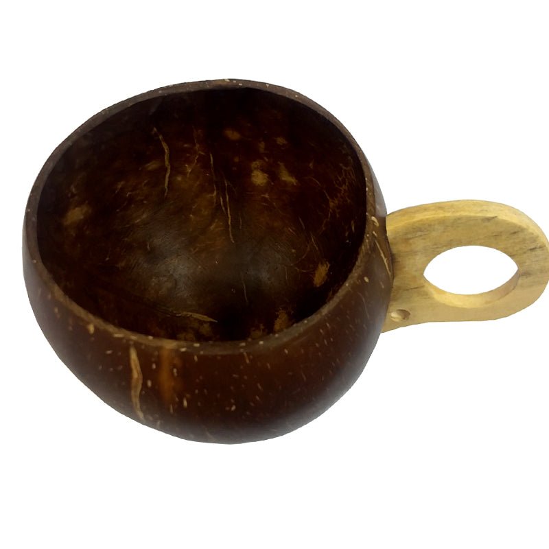 BarConic® Real Coconut Cup with Handle - 14oz.