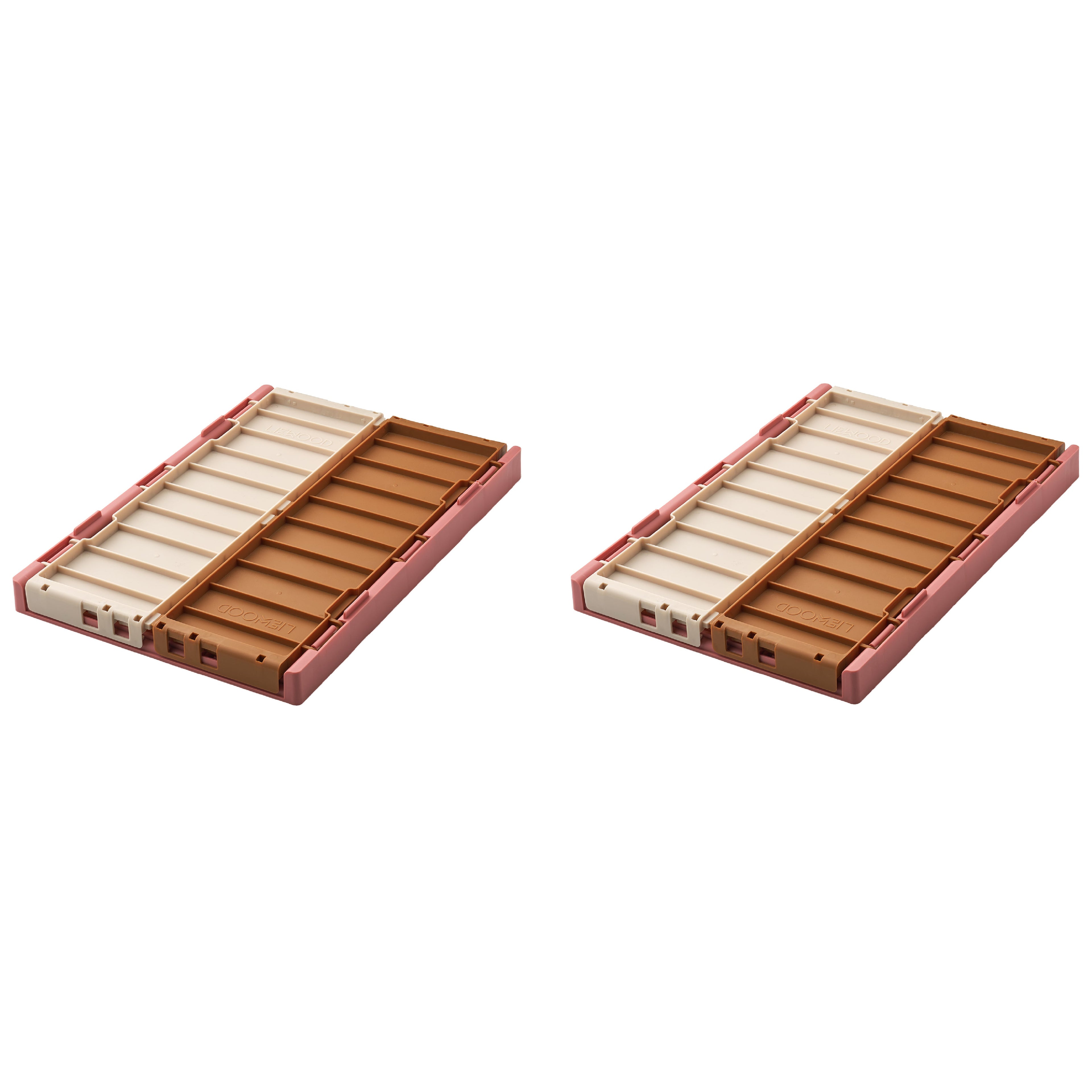 Medium Weston Storage Box Set | Dusty Raspberry Mix | 2 Pack