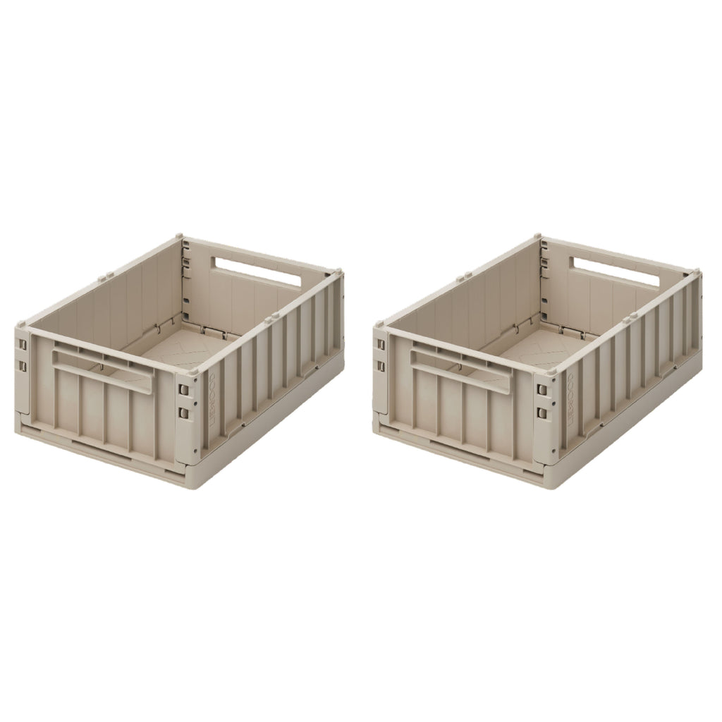 Medium Weston Storage Box Set | Sandy | 2 Pack