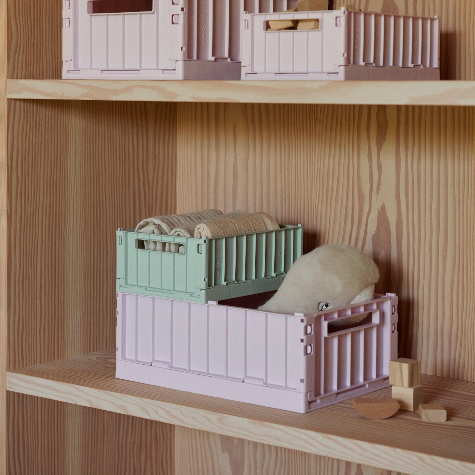 Small Weston Storage Box | Light Lavender | Set of 2