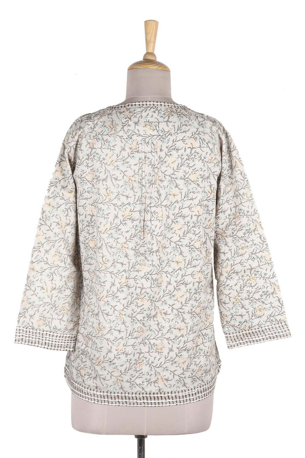 Pretty Block Print Cotton Blouse for Women from India - Rajasthan Grace