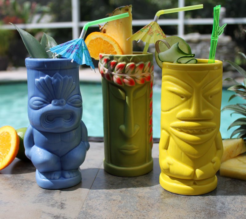 Tiki Mugs Drinkware Package 5 - Set of 4
