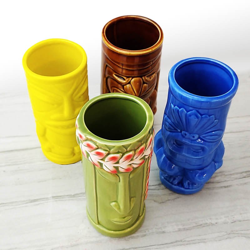 Tiki Mugs Drinkware Package 5 - Set of 4